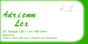 adrienn lex business card